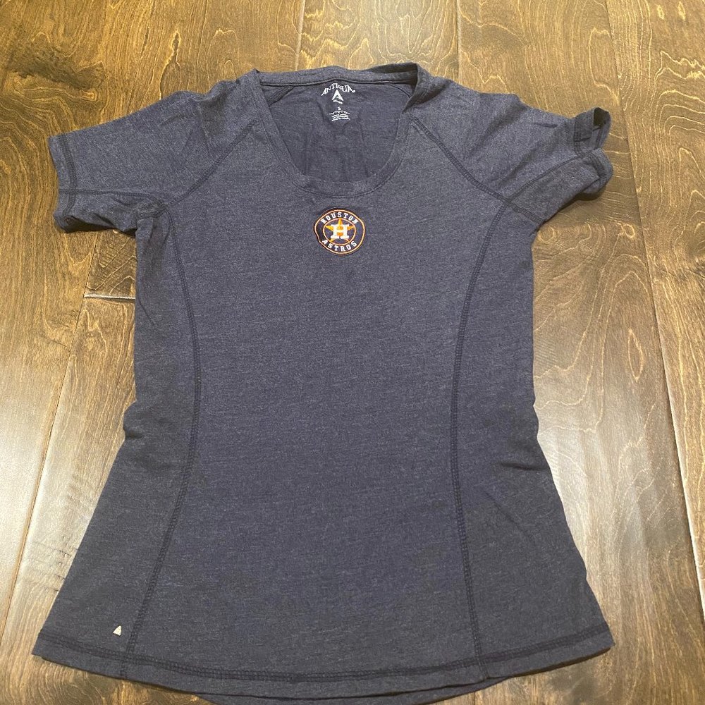 Women's Houston Astros Antigua Navy Blue Logo Shirt - Size S